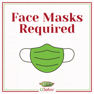 face masks required