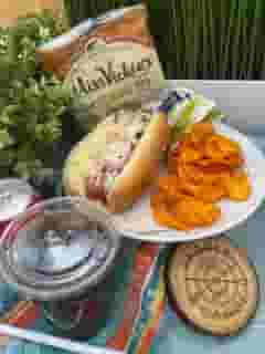 1/4 lb Hot Dog or Sausage & Side