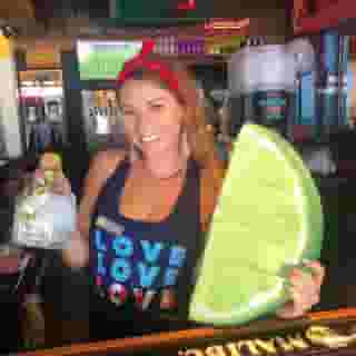 woman at bar