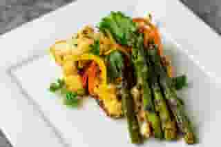 Roasted Asparagus & Cauliflower