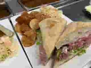 Sandwich and chips