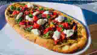 Roasted Eggplant & Pepper Flatbread