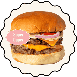 vintage cheeseburger