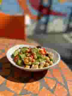 Garbanzo Cucumber Salad