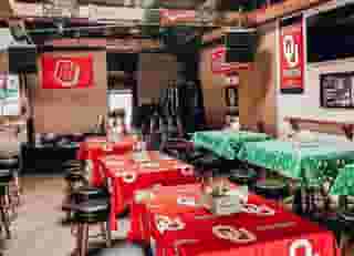 tables and bar stools