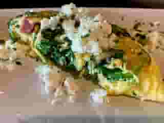 Spinach and Goat Cheese Omelette