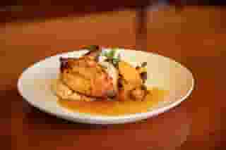Maple Glazed Airline Chicken with an Apple Cider Sauce