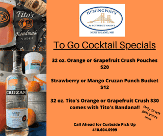 Cocktail Specials Memorial Day Weekend