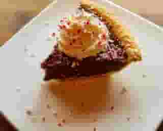 Peppermint Chocolate Custard Pie