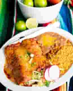 Double Cheese Enchiladas