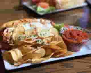 sandwich and chips