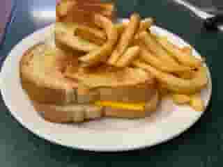 Jr. Grilled American on white Sandwich