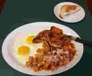 Pork Chops and Eggs