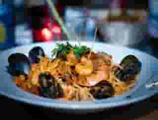 Pasta with shellfish