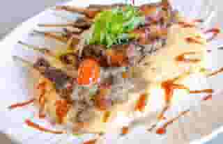 Jerk Shrimp & Crafted Creamy Cheese Grits