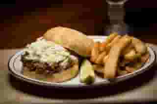 Bad Ax Pulled Pork Sandwich
