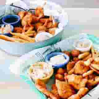 two bowls of food
