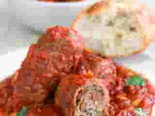 Hand rolled Braciolle