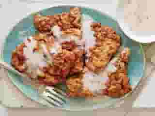 Country Fried Steak with White Pepper Pan Gravy
