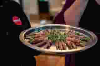 tray with appetizers