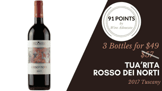 Tua'Rita Rosso dei Notri from Tuscany 2017