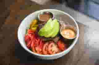 black bean veggie salad
