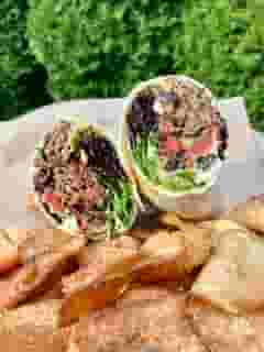 Steak, Shroom and Pepper Wrap