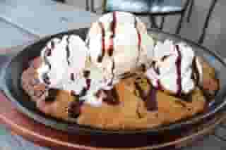 Warm Chocolate Chip Cookie & Ice Cream
