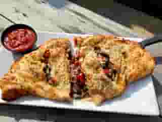 Steak, Shroom & Pepper Calzone