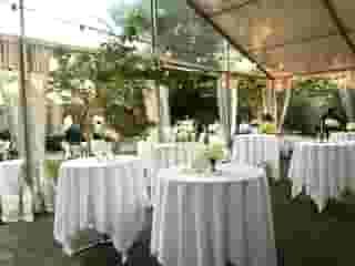 patio decorated