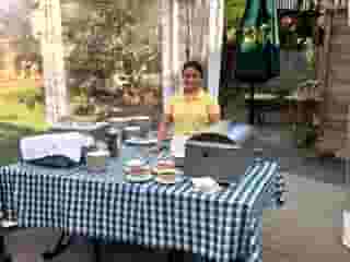 buffet table