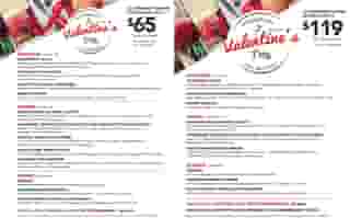 Dine-in & Take out Menu's