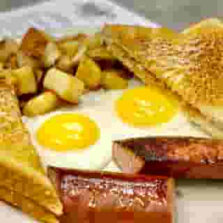 Kielbasa and eggs