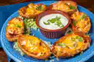 Mexi-Fried Potato Skins
