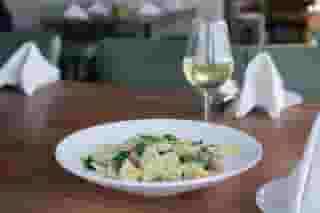 Bowtie Sausage and Spinach