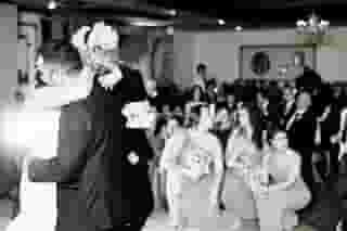 couple dancing on wedding day