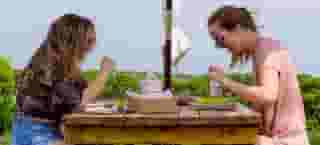 women eating at the table