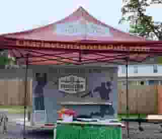 beer trailer and tent