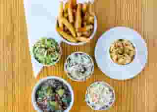 assorted dishes from landmark smokehouse