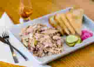 smoked meat plate from landmark smokehouse