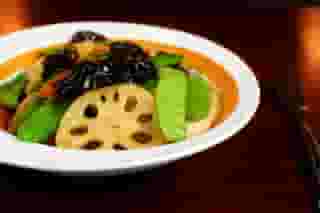 Lotus root stir fry