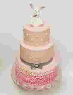 bunny pink cake