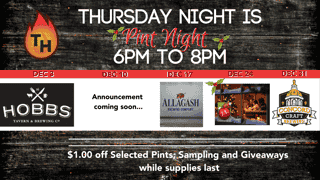 December pint night line up