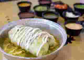 green chili wet burrito
