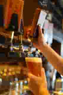pouring a beer