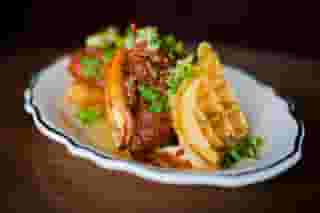 chicken and waffles
