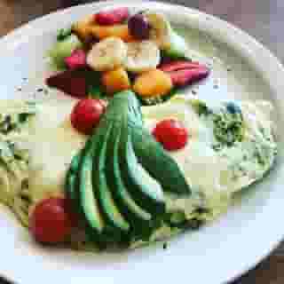 Healthy Green & White Omelette