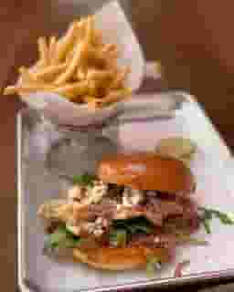 Mango Chutney and Blue Cheese Burger