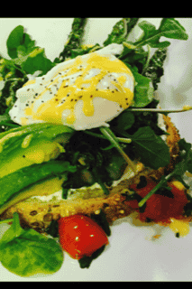 Green and White Toast