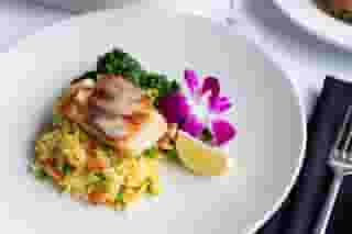*Seared Chilean Sea Bass With Champagne Cream Sauce